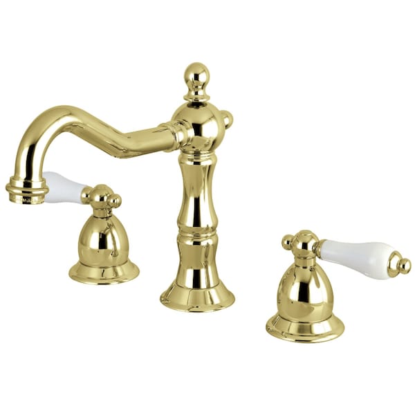 KS1972PL 8" Widespread Bathroom Faucet, Polished Brass